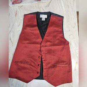 Azazie Terracotta Tailored Vest Satin Finish